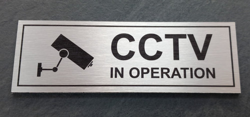 Insegna targa cctv funzione - in,